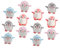 KOMBIUDA 12st Pinguin-Puppe-anhänger Tier Hängender Anhänger Pinguin Plüsch Tierische Schlüsseldekore Plüsch Schlüsselanhänger Pinguin Stofftier Schlüsselanhänger Pinguin Polyester