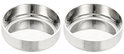 PATIKIL 63 mm OD rörändlock, 2 st 304 rostfritt stål ändlock platt rörlock polerat rörskydd runt för VVS HVAC industrier metallrör vatten gas svetsning