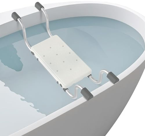 HENGMEI Sedile per vasca da bagno per anziani, tappetino per vasca da bagno, supporto per entrata, regolabile, 72 – 82 cm, sedile da bagno, portata 150 kg