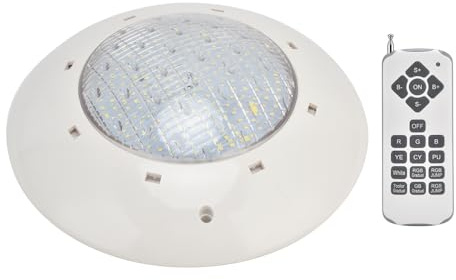 Poolljus för Ingroundpool, Färgglada RGB Undervattenspoolljus med Fjärrkontroll, Inground Poolljus för Akvarium (35w)