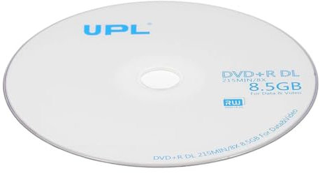 TFixol 50 st 215MIN 8X DVD+R DL 8,5 GB skiva DVD-skiva för data och video 50 st 50 st