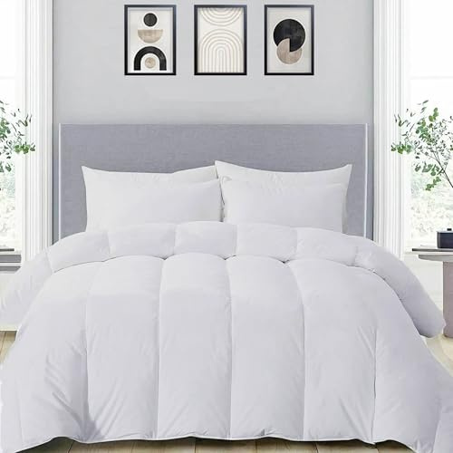MH Home Double Duvet 13.5 Tog All Season Comforter, Lightweight Skin Friendly Quilt, Down Alternative Ultra-Soft Plush Breathable Duvet (13.5 Tog, Double)