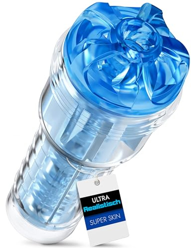 Fleshlight Turbo Thrust Blue Ice Masturbator for Men ; Premium Sex Toys for Men and in Male Sex Toys
