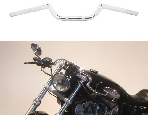 AnXin Motorrad 7/8 Lenker Cafe Racer Ace Clubman Stil Lenker 22 MM Universal Für Bobber Benutzerdefinierte Anwendung Chrom