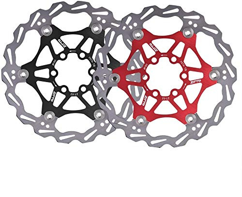 ANCLLO Disque de Frein, 160mm 6 boulons VTT Disque de Frein Flottant Rotor Cyclisme plaquette de Frein de vélo, avec Une Bonne Dissipation de la Chaleur et des Performances de freinage