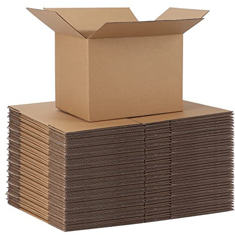 HORLIMER 40 Stück Faltkartons Versandkartons 203x152x152 mm, Stabile Kleine Kartons aus Wellpappe für Gegenstände, Spielzeug, Schreibwaren, Weihnachtspäckchen und Kartonversand