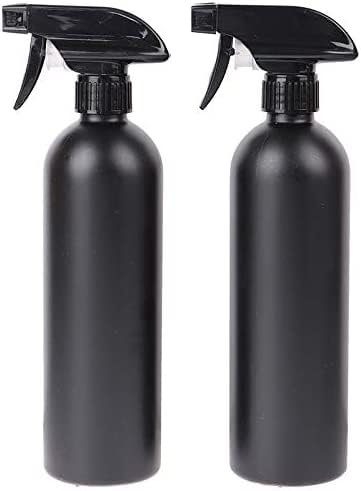 PEPAXON Flacone spray nero 500 ml di plastica spray Mister Flacone spray per pulizia Flacone spray nero per cucina Bottiglie vuote per piante giardino (2)