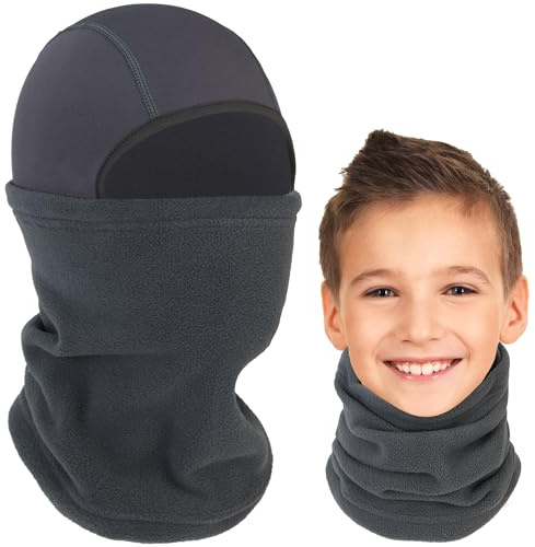 Arcweg Passamontagna Balaclava Invernale Maschera da Sci per Bambini Ragazzi Ragazze Cappuccio Antivento Traspirante Passamontagna Antistatico Moto Calda Elasticità Antivento