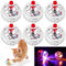 Leikurvo 6 Stück Katzenspielzeug Geisterjagd-Bewegungsbälle, Katzenball mit LED Licht, blinkende Katzenkugel Bewegung Bälle Haustierspielzeug Interaktives Kätzchenballspielzeug Paranormale Ausrüstung