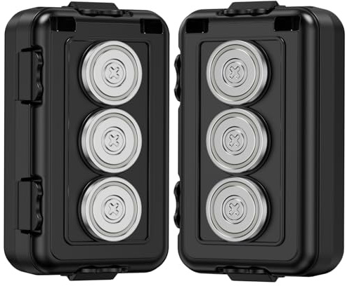 Magnetic key box for under car, Magnetic key holder for car,hide a key outside,Hide A Key Magnetic Car，Waterproof Key Holder for Outside Hidden (M1, standard)