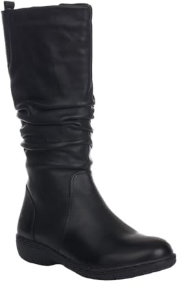 KangaROOS 710-11 Bota Sport Piel Plana Mujer Negro 38