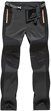 Vêtement de chasse pour femme Pantalon à séchage rapide Pantalon imperméable pour la randonnée en plein air Pantalon d'escalade Pantalon de sport pour chien Femme 48, gris, M