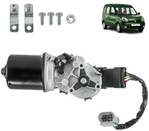 Moteur d’essuie glace compatible pour Kangoo 1 et Kubistar (X76) (1997-2009) 7701207957, 7701043984, 7701056060, 28810-00QAE, 53550102