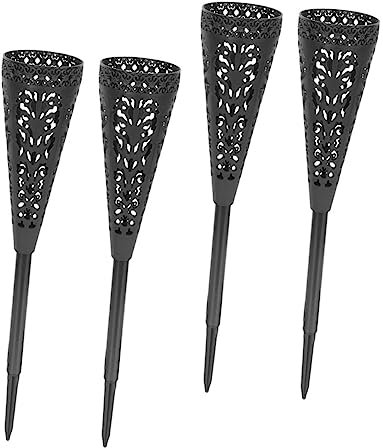 Toddmomy 4piezas Jarrón Funerario De Punta para Cementerio Soporte De Flores para Decoraciones De Memorial para Arreglos Exteriores