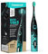 happybrush® Schallzahnbürste Eco Vibe 3 - TESTSIEGER - 100 Tage testen - Elektrische Zahnbürste mit 6 Wochen Akku - Ultraschall Zahnbürsten - Black/Mint