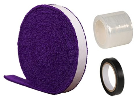 Psdndeww Acqua Assorbente Adesivo Squash Racchetta Grip Per Racchetta Da Badminton Racchetta Grip Nastro Racchetta Grip Asciugamano Antiscivolo Grip Tape