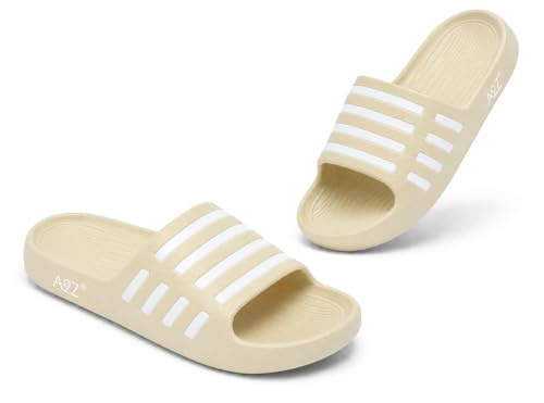 A2Z Mens Womens Boys Girls EVA Sliders Pool Beach House Shower Comfort | Soft Lightweight Non Slip Waterproof Flexible Sandals Kids Adults