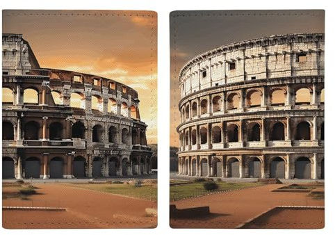 Antico Colosseo Titolare del Passaporto per Viaggio PU Pelle Passaporto Copertura Del Raccoglitore Impermeabile Protezione Passaporto