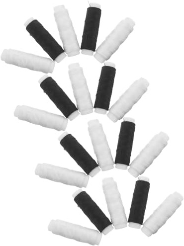 Gatuida Kit de Hilo de Coser para Jeans Mezclilla, 20 Bobinas de Poliéster Fuerte (color Negro y Claro, 50 M Cada Una), para Máquina y Costura Manual, Adecuado para Bricolaje y Reparación