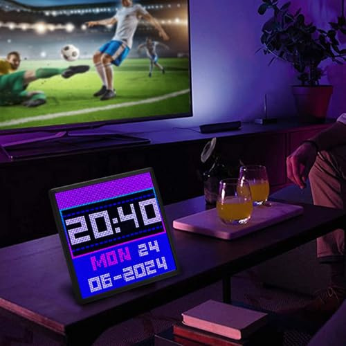 Pixel Digital Display Ram 64x64 LED-panel med APP för inredning av spelrum