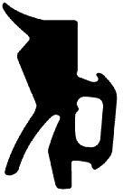 DIWARO. | Anschlagdichtung AS145 | schwarz | 5 Meter | TPE | Fensterdichtung für Aluminiumfenster, Kunststofffenster, Holzfenster. Montage an Außen- bzw. Innenseite von Fensterflügel und Fensterrahmen