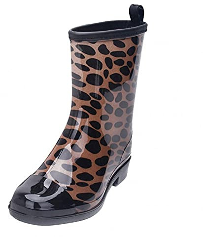 PAIDAXING Bottes de pluie pour femme - Imperméables et antidérapantes - Chaussures de pluie à enfiler - Chaussures de pluie en caoutchouc - Chaussures d'été et d'extérieur - Chaussures légères,