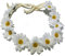 3 diademas ajustables de margaritas blancas, corona de girasol, corona de pelo floral bohemio para fiesta, novia, boda, disfraz hippie