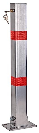 DEMA Parkplatzpfosten, Parkplatzsperre Detroit, Absperrpfosten, Parksperre, Parkpfosten manuell klappbar, 70 cm, Parkplatzsicherung, Parkschutz, robust