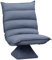 HOMCOM Bodensofa Bodenstuhl mit Verstellbarer Lehne, Drehbarer Meditationsstuhl, Relaxsessel für Wohnzimmer, Büro, Mikrofasertuch, Grau, 62 x 70 x 95 cm