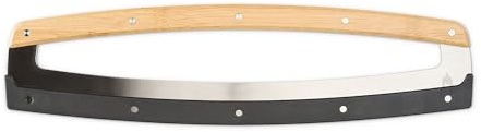 Solo Stove Pi Pizza Rocker Cutter | Multifunctional Pizza Knife, Effortless Slicing of Pizza and Herbs, Stainless Steel Pizza Rocker Blade with Bamboo Handles, Length: 47,6 cm