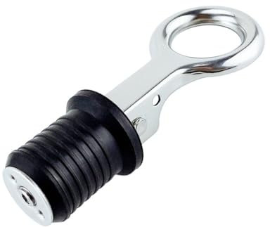Ablassstopfen für Boote Verschlussstopfen Einstellerbar Lenzstopfen 304 Edelstahl Griff Marine Ablassschrauben Bilgestopfen Marine Bootszubehör Ablassstopfen Ablassschraube für Drainagelöcher (32mm)