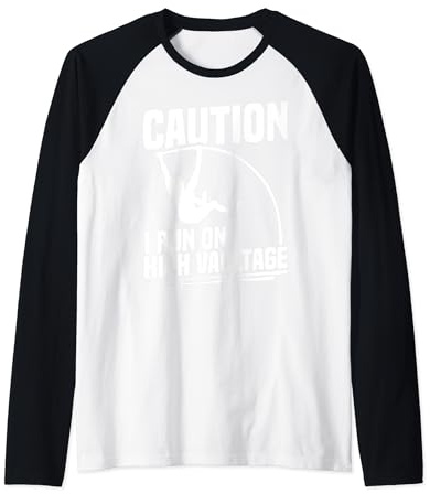 Pole Vaulting Shoes Pole Vaulter Spikes Gloves Pole Vault Raglan Baseball Tee