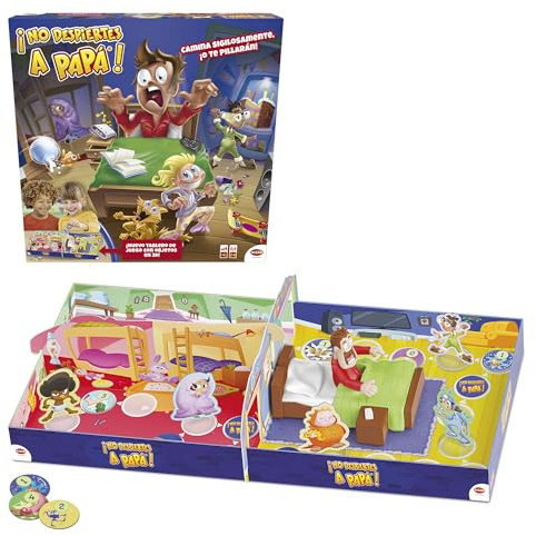 Bizak - No Despiertes a Papa - Juego de Mesa Infantil para Niños y Niñas + 4 Años, Divertido y Familiar, Juego de Habilidad, para Regalar y Jugar en Familia - Versión en Español (64550581)