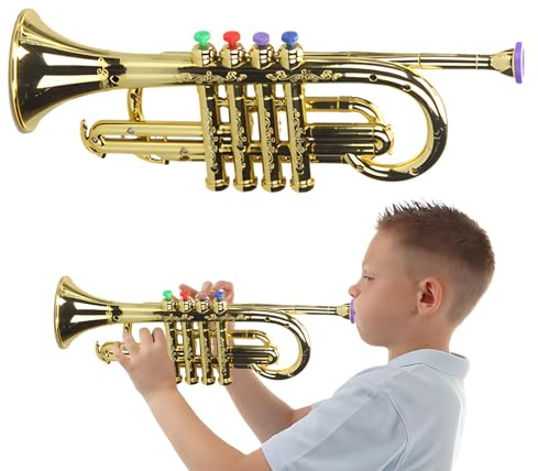 Tromba per bambini – Strumento eolico musicale per bambini | Giocattolo musicale simulato per gli insegnanti 'asilo