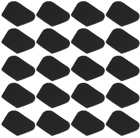 COHEALI Agarres autoadhesivos para púas de guitarra, 32 unidades de goma negra antideslizante, soporte para plectros en guitarras eléctricas y acústicas