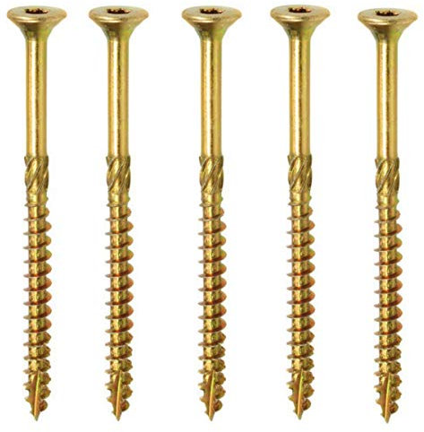 TORX 6.0 x 140 mm TX30 Holzschrauben, Senkkopf, Terrassenschrauben, 100 Stück
