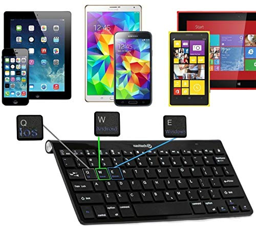 Navitech Trådlöst bluetooth multi OS-tangentbord kompatibelt med Neocore E1 10,1 tum Google Android Tablet PC