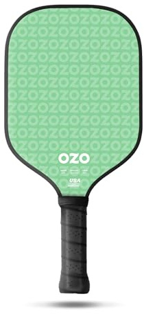 OZO Pickleball – Spark Anfänger Power-Schläger – Carbonfaser-Oberfläche (Grün)