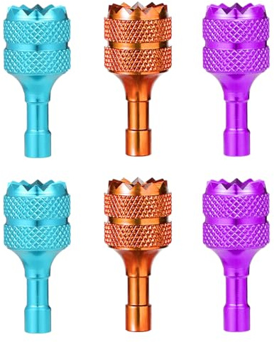 lasuroa 6stk Steuerknüppel, Mini Drohnen Controller Sticks Drohne Joystick Kompatibel Fernbedienung Steuerknüppel mit DJI Mini 3 Pro DJI RC Smart Controller-Zubehör(Hellblau Lila Orange)