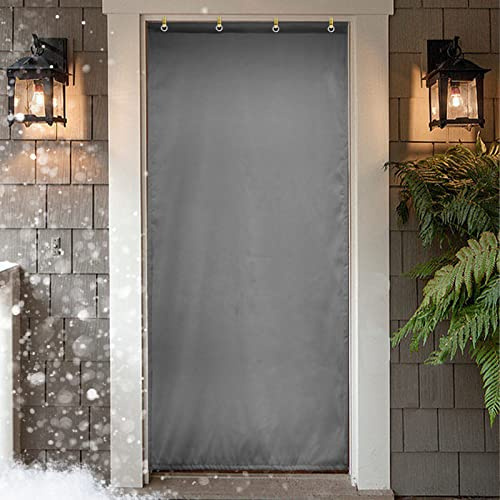 Cortina de puerta de algodón para el hogar engrosada para otoño e invierno, resistente al viento, aislamiento acústico, conservación del calor, cálido, antifrío, separación del aire, cortinas