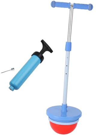 kowaku Saltador Pogo para Niños, Barra Pogo, Entrenamiento de Equilibrio Creativo, Lindo Juguete de Salto Alto, Altura Ajustable para Juegos, Patio de Juegos, Azul Oscuro