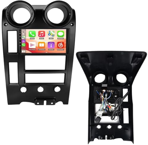 9'' AHD Multimedia GPS Sat Nav Navigation Navigator Canbus Autoradio Car Radio Player with Wireless CarPlay & Android Rear View Backup Camera Parking System Compatible with Hummer H2 Cadillac Seville