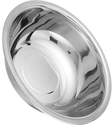 SOIMISS Bassine de Bain de Pieds en Acier Inoxydable 201 sans Magnétisme Diamètre 36 CM Bac à Pieds Robuste pour Spa à Domicile Usage Multifonctionnel Salle de Bain et Buanderie