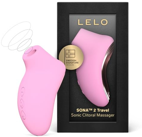 LELO SONA 2 Travel - Mini Sonic Vibrator, Clitoral Stimulator, Pink