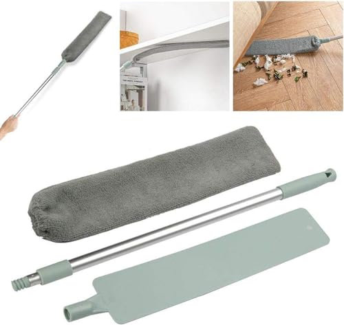 SQUADO - Spazzola Cattura Polvere In Microfibra Con Asta Allungabile Per La Pulizia