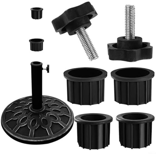 SMZhomeone 6 pièces de rechange pour pied de parasol - Adaptateur de support de parasol - Accessoires de fixation