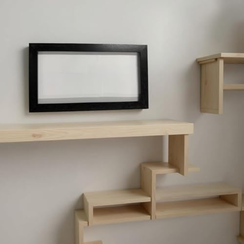 Panoramic Sizes Black Colour Photo Frame Picture Frame Poster Frames in Various Sizes (Black, 38x22 cm)