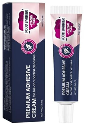 Adesivi per dentatura termoplastica, dentatura fissa, ideali per la cura dei denti allentati e per il fissaggio della pasta (blu scuro, taglia unica)