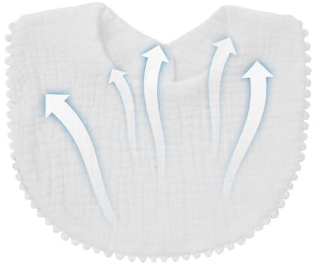 Flickors bibs för småbarn, sikla bobs för småbarn | Mjuk bomull absorberande bandana bandana bandana - tandvård burp tillbehör andas för pojkar, pojkar, Vitt och blått, Se référer au descriptif