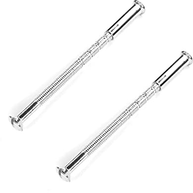 cyclingcolors 2 x anslutningsskruvar M4 x 65 silver, möbelanslutningsskruvar, vintage, hylsskruvar, möbelskruvar, träkontakter, skåpanslutningar
